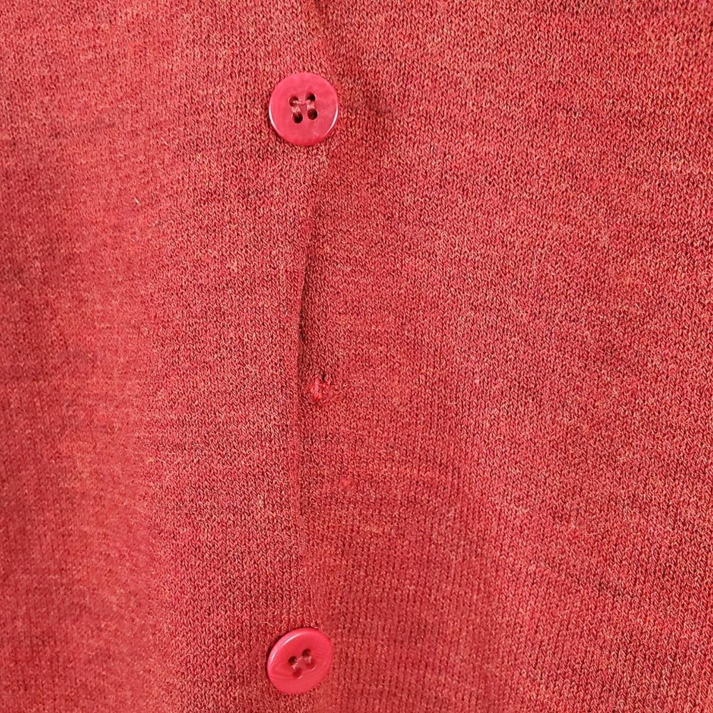 Eileen Fisher red cardigan, size PP - Picture 6 of 8